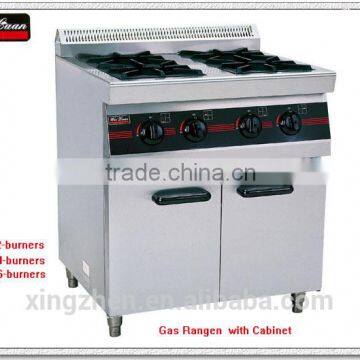 gas range with cabinet