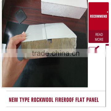 2016 fast installation high quality fireproof high strength 100mm 125mm rock wool sandwich panel