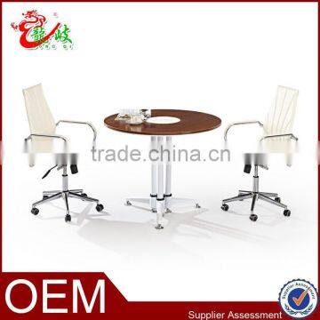2014 new design elegant metal frame leg meeting table coffee chatting desk design M686
