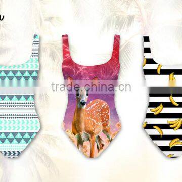 Prited panda Pattern NO MOQ Wholesale Swim Suit Women Swimsuit                        
                                                Quality Choice