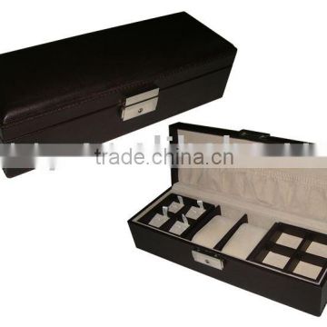 Leather Jewelry Box and Cufflink Box