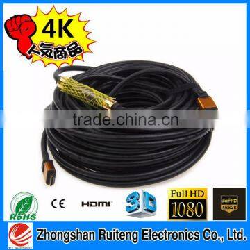 2015 HOT SELL 1m 3m 5m 10m 15m 20m 30m 40m 50m V1.4 HDMI Cable M to M For BLURAY 3D DVD PS 3 HDTV photo-2