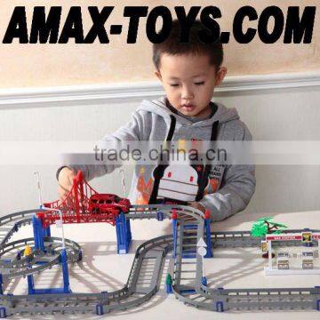 tra-021309 electric track car assembling track car toys