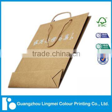 Brown Kraft Paper Bag Hot Stamping With Twisted Handle Without Printing photo-3
