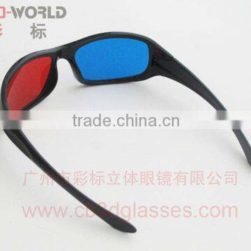 2012 new arrival durable plastic red blue glasses with cheap price