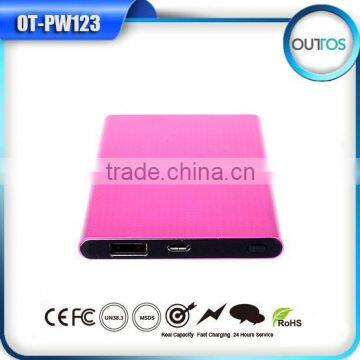 Super Slim 4000mah Power Bank Aluminum Case