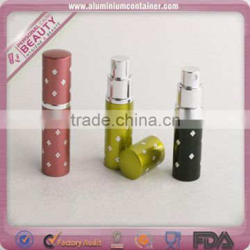 refillable 5ml perfume aluminium spray bottle