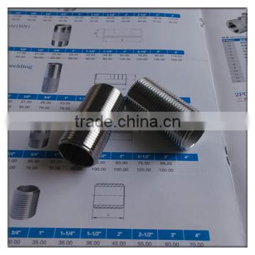 Custom Fitting!!Homebrew Hardware Fitting 1/2" NPS Parrel Nipple 50mm long-304 stainless steel