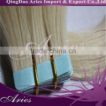 High quality indian hair tape extension ombre remy tape hair extension