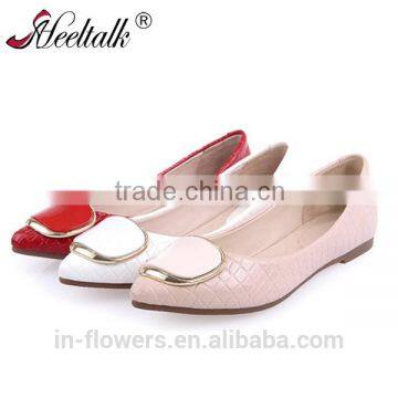 OEM ODM confortable handmade genuine leather material elegant lady shoe woman