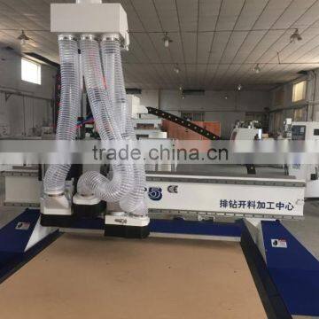 High Speed Cnc Cutting Machine Woodworking Machine 2 Spindles 4.5KW With Group Drilling photo-2