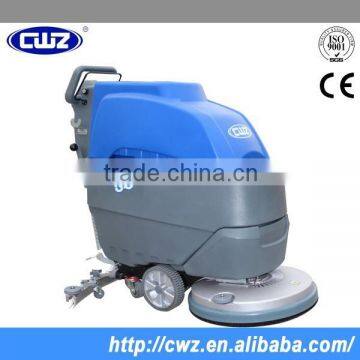 Low noise push type electric automatic floor scrubber