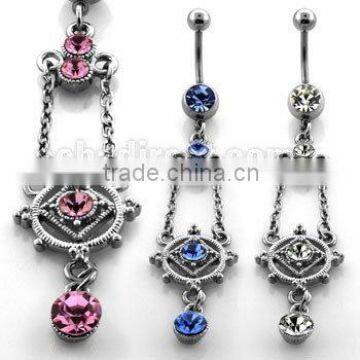 chandelier style navel ring