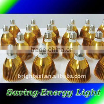 10W Golden shell e27 led spotlight