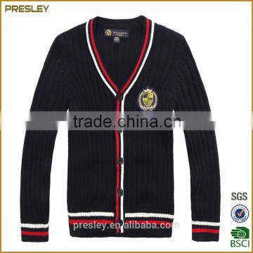 Presley Oem High Quality Sweater Cardigan Children Plain Knited Sweater School Cardigan photo-5