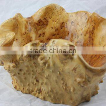 Restaurant Cafe Needs! Root Carving Wood Wooden Bowl Well Sell in US photo-4