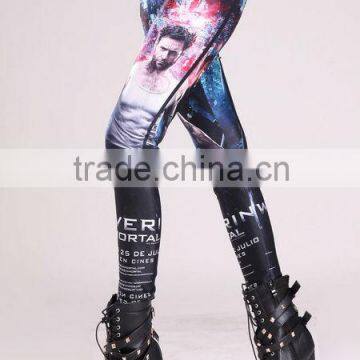 Fashion Unicorn Spandex Digital Printing Stretch Fabric Legging 2014