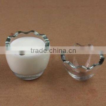 Egg Shaped Glass Pudding Bottle/jar photo-2