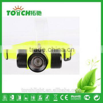 Diving Light Headlamp CRE E T6 LED High Power Yellow Color Light Waterproof Diving Headlight 1200Lm Use 1*18650/AAA Battery photo-2