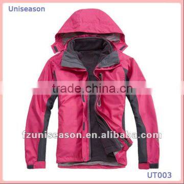 waterproof winter sports womens outdoor jacket 3 in 1