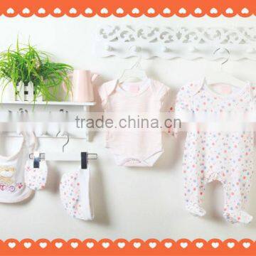 5pcs baby clothes set mesh bag