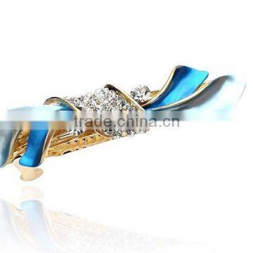 ladies fancy alloy enamel crystal wholesale hair clip