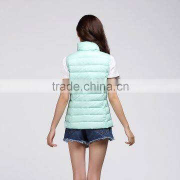 2015 Anti-Pilling Green Down Vest for Womens photo-4