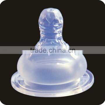 Food Grade Transparent Wide Neck Natural Nipple Silicone Baby Nipple Milk Nipple photo-2