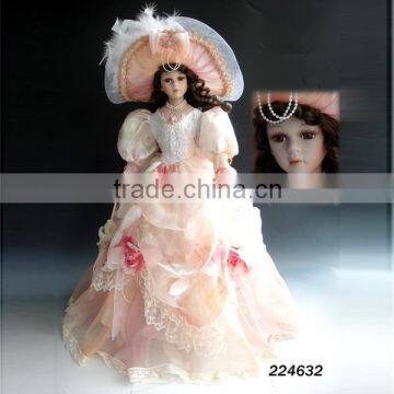 Modern china made in china 22 inch ceramic doll