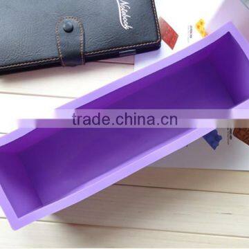 hot selling one cavity loaf pan single soap silicone mold