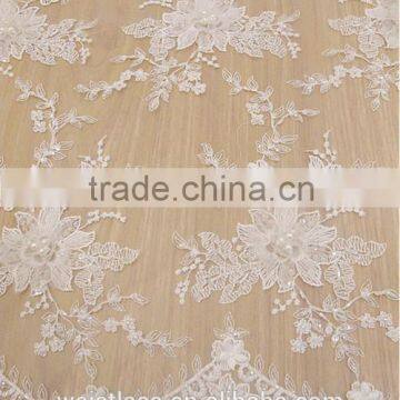 3D lace / 3D flower decorate/ embroiderey with bead/ romantic dress