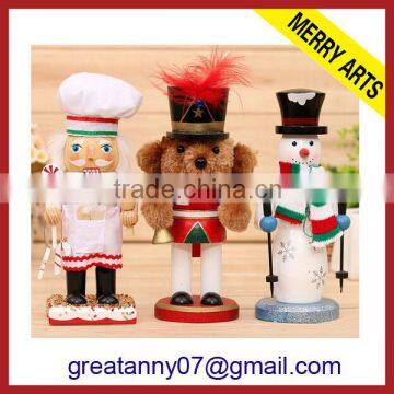 China supplier custom christmas fat nutcracker toy soldier christmas decoration