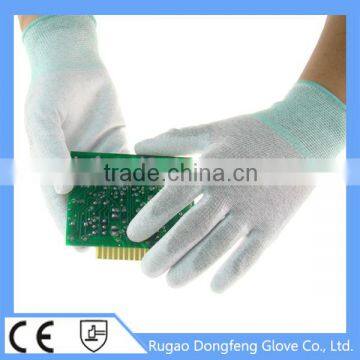 Factory Wholesale ESD / Anti Static Carbon Fiber PU Safety Work Gloves