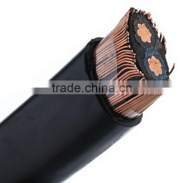 Good electrical conductivity durable copper conductor pvc insulated power cable