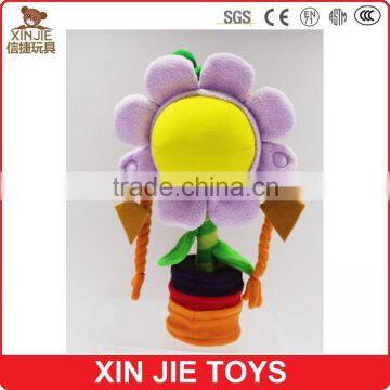 ICTI factory sunflower plush girls doll toy funny flower type plush toy hot sale plush sunflower toy for kids