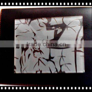 clear swallow acid etched glass