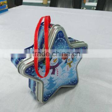 Star Shape Tin Box with Rope