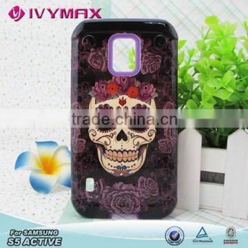 UV oil printing design combo case for samsung s5 active