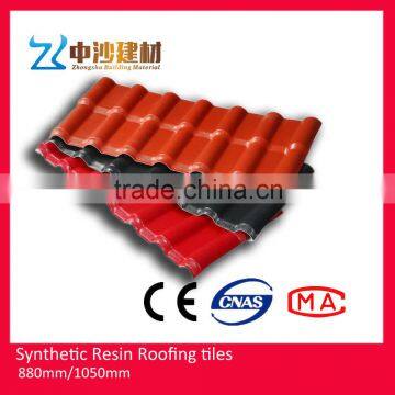 Plastic roof resin tiles