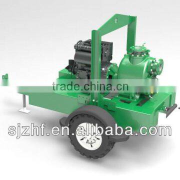 trailer mounted self priming trash pump