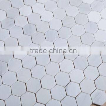 premium oriental white hexagon mosaic tile patterns for bathroom