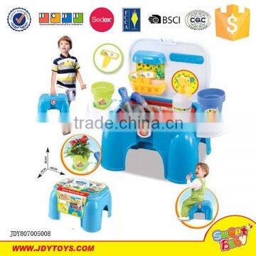 New mother garden toy with chair play kitchen set toy for baby shantou toy