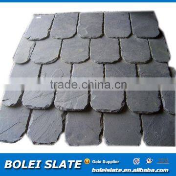 round corner shape black roofing slate