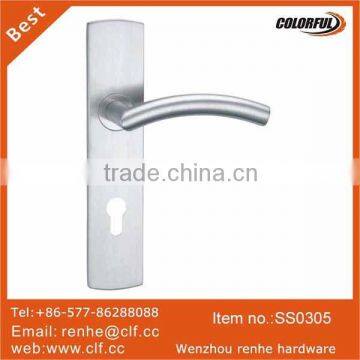 Satin 304 stainless steel Solid gate lock