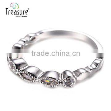 Treasure Factory Simple Fashion Jewelry Couple Rings Horse Eye Diamond Ring Copper Ring photo-3