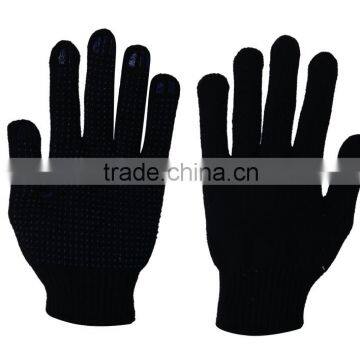 ALTAIR 13 gauge black nylon glove with pvc dots