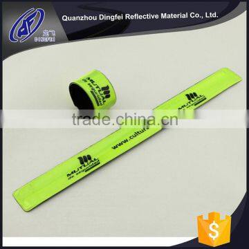 low cost high quality 2017 custom full colour print reflective slap band