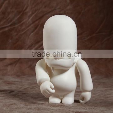 diy blank plastic vinyl old man figure toys, factory make your own blank plastic vinyl toys for drawing