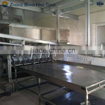 200 type pig hair removing machine with pig processing conveyor hooking table