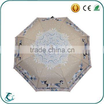 21 Inch Auto Open Manual Close New Design Folding Rian Umbrella photo-2